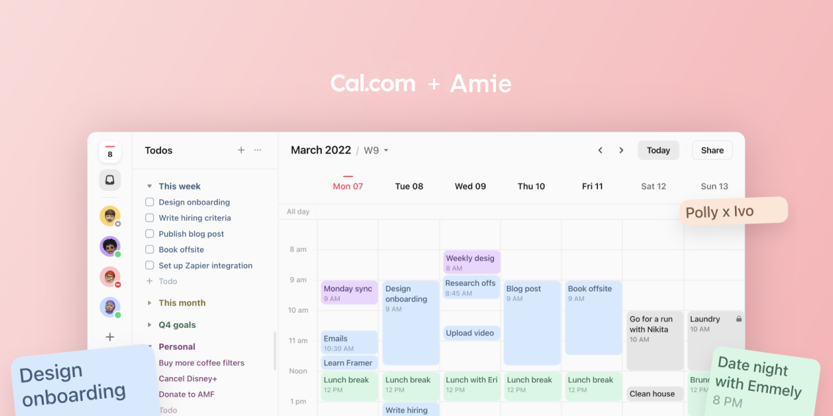 Meet Amie, a joyful productivity tool.