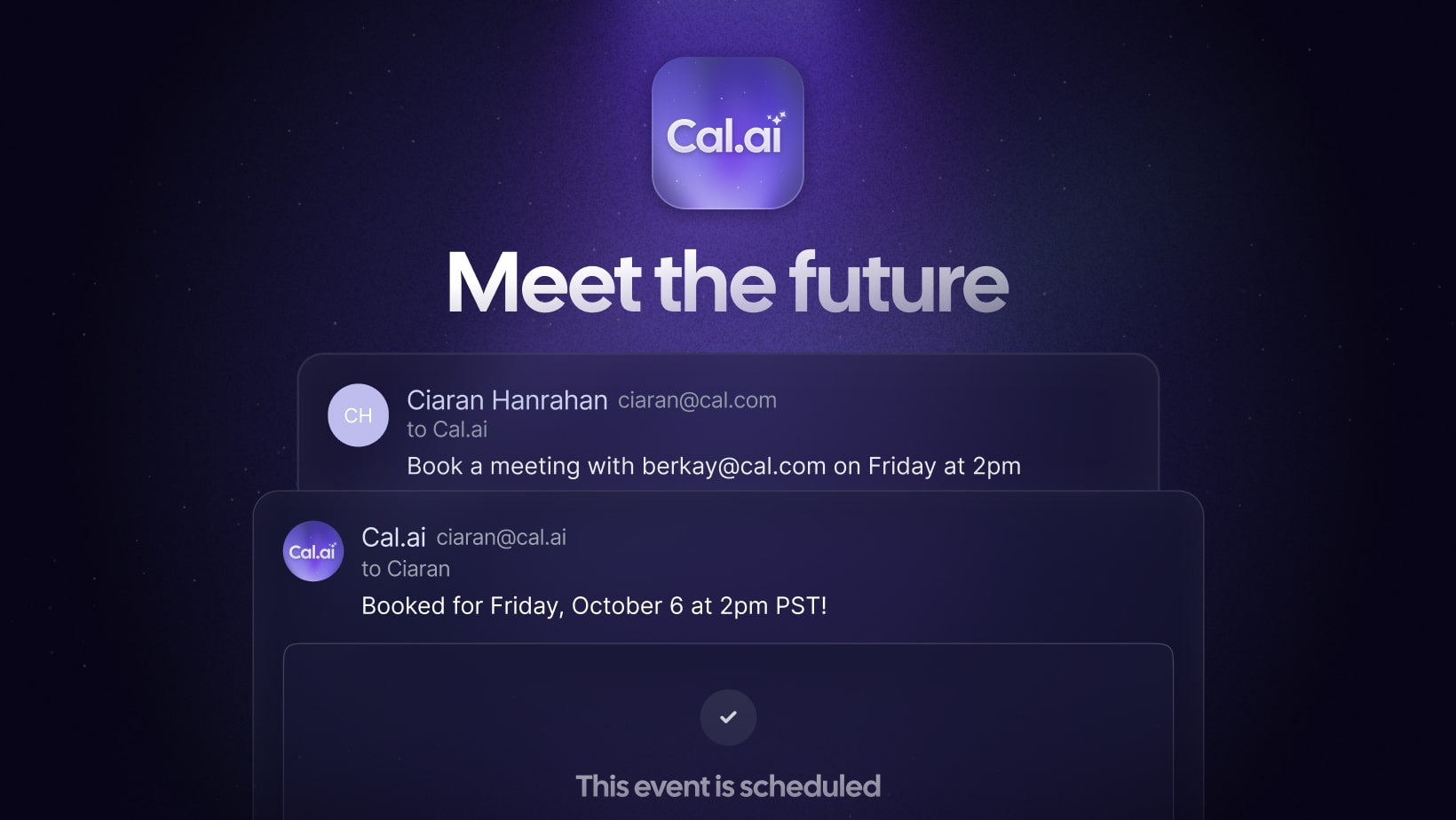 Screenshot of app Cal.ai