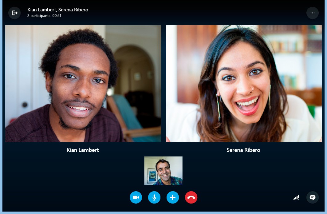 Screenshot of app Skype